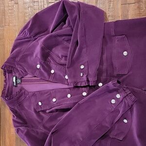 Lane Bryant velvet texture jacket